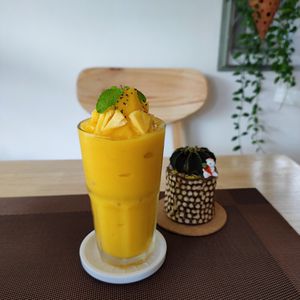 Pineapple banana smoothie. at Sunflower Smoothies and Coffee in Chiang Mai