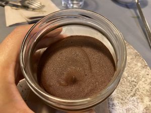 The vegan mousse of my life!  at Restaurante Rústico  in Castellon De La Plana