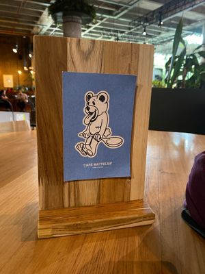 New name and mascott  at Cafė Mattelsa in Medellin