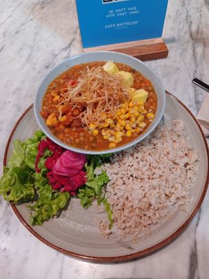 Menú del día- Lentejas, 10/10 at Cafė Mattelsa in Medellin