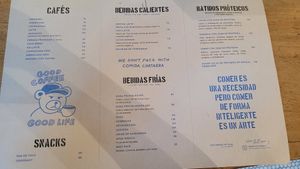 Menu as of July 2025 at Cafė Mattelsa in Medellin