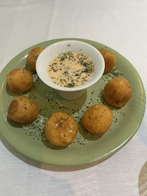 Potato balls  at Aida's Zone in Stockholm