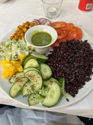 Aidas salad- delicious at Aida's Zone in Stockholm