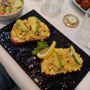 Scrambled tofu with avocado... at Aida's Zone in Stockholm