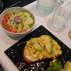 ...and salad at Aida's Zone in Stockholm