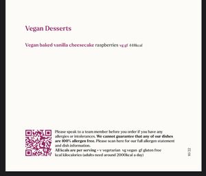 Dessert  at The Cosy Club in Chester