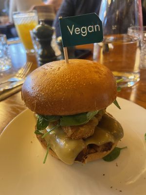 Vegan breakfast roll  at The Cosy Club in Chester