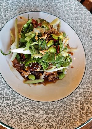 Sticky Asian salad with tofu at The Cosy Club in Chester