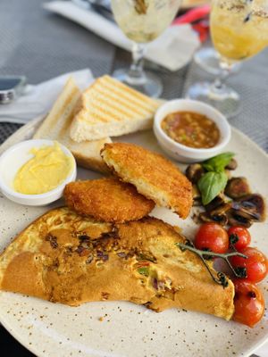   at Sam's Coffee and Bistro in Armacao De Pera