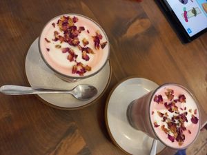 Beetroot latte at Union Yoga + Cafe in Ramsgate