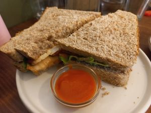 Tofu Sandwich at Union Yoga + Cafe in Ramsgate