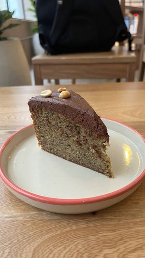 Banana Cake at Valiente Café in Bogota