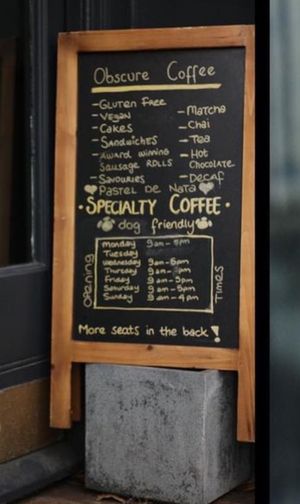 Obscure coffee  at Obscure Coffee in Chester