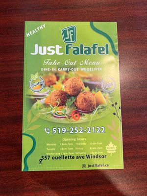 Hours   at Just Falafel in Windsor