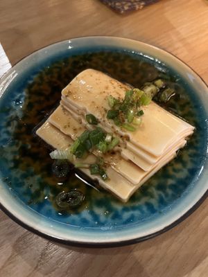 Cold tofu starter but works accompanied by rice for exaple  at Chuan Bar in Langkawi