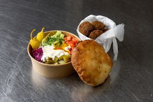 Falafel Bowl at Planted Love Food Truck in Vancouver