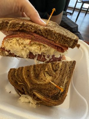 Reuben made vegan  at Zen Deli in Fort Myers