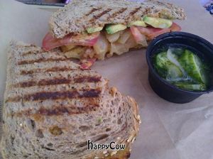 tempeh sandwich at Dogtown Coffee in Santa Monica