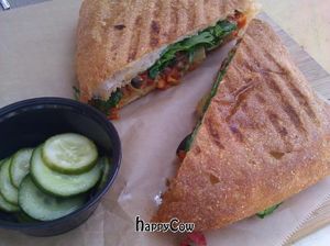 grilled veggie panini at Dogtown Coffee in Santa Monica