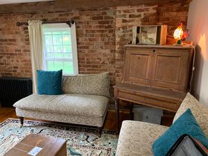 Sampson suite, living room  at The Homestead Guesthouse in Saugerties