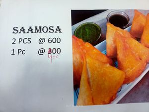 Delicious Samosas of Potatoes, at Veenus Cafe Pure Veg in Yerevan