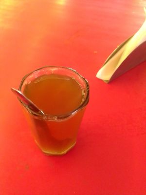 Black tea at Ram Sewak Restaurant in Bodhgaya