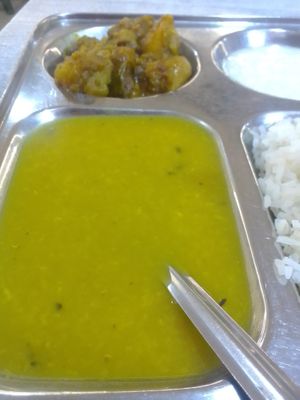 Plain dal at Ram Sewak Restaurant in Bodhgaya