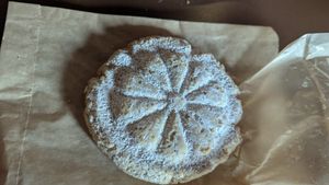 Vegan blueberry shortbread at Starch in Watertown