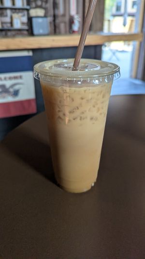 Oat milk latte at Starch in Watertown