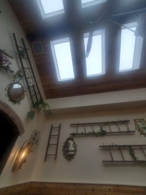 Indoor decor at Mack's in Babylon