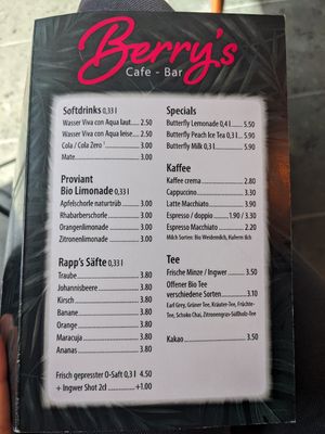 Drinks at Berry's in Darmstadt