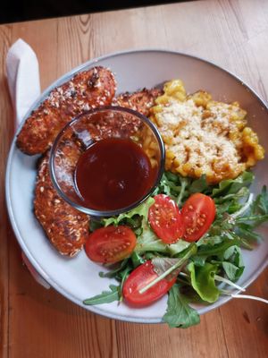 Fraud Chicken at Full Soul Vegan in Stockholm