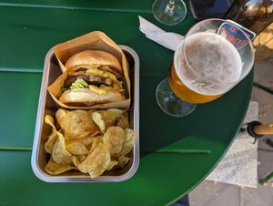 YOLO burger lived up to its name. at Full Soul Vegan in Stockholm