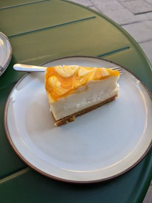 Passionfruit cheesecake. Oh yes!! at Full Soul Vegan in Stockholm