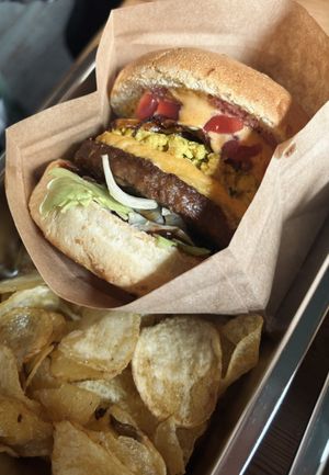 Yolo burger  at Full Soul Vegan in Stockholm