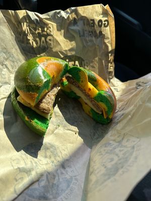   at Blazing Bagels in Redmond