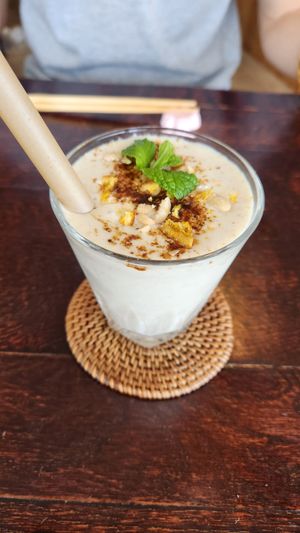 Genmai Amazake smoothie at Cosmo Kichen  in Kamakura