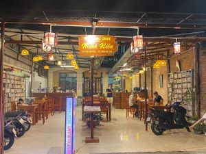large open door with outdoor design, no smoking. Hope to see you at MINH KIEN vegetarian restaurant, Hoi An at Minh Kien Vegetarian Restaurant in Hoi An