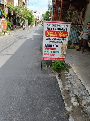Front of store at Minh Kien Vegetarian Restaurant in Hoi An