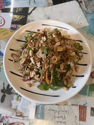 Banana blossom saladd  at Minh Kien Vegetarian Restaurant in Hoi An