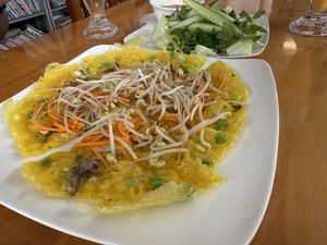 Banh Xeo  at Minh Kien Vegetarian Restaurant in Hoi An