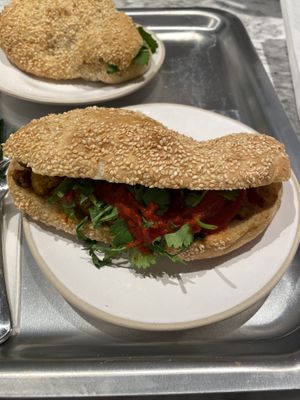 Spiced cauliflower and pickled aubergine sandwich  at Gail's - Bromley  in Bromley