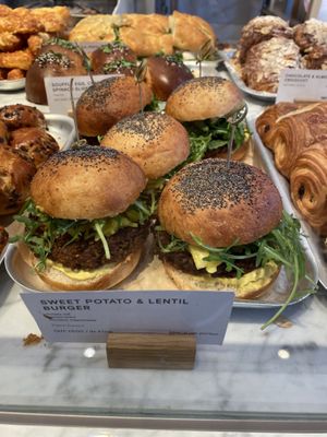 Sweet potato and lentil burgers  at Gail's - Bromley  in Bromley