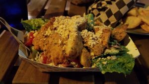 vegan chicken salad at Hella Vegan Eats in Oakland