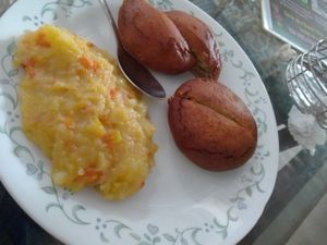 Litti chokha at Hari Om International Cafe in Bodhgaya