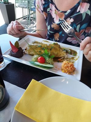 Spicy tortilla with vegetables at Pssst Bandido in Dusseldorf