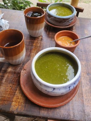 Lunch combo, soup changes daily! at Bhakti House Ayampe  in Ayampe