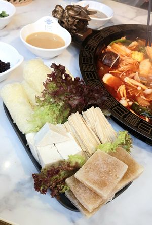 mixed types of tofu at Spice World Hot Pot Melbourne in Melbourne