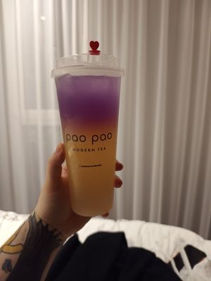 Aurora lemon with hantian - very tart and fresh, nice if you like lemon at Pao Pao Modern Tea in Berlin