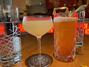 cocktails  at Gordon Ramsay Hell's Kitchen in Washington